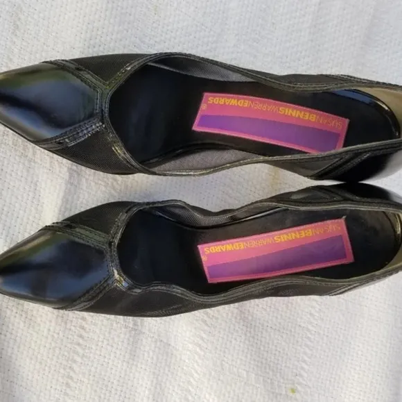 Vintage Susan Bennis‎ Edward's mesh stilettos 9.5