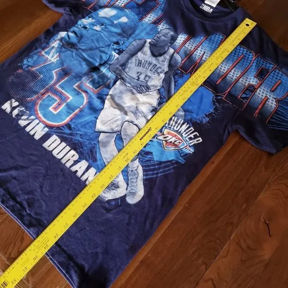 Vintage Y2K Kevin Durant All Over Print Shirt Oklahoma City Thunder Men's Large