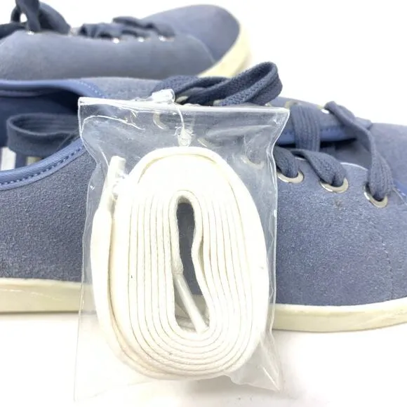 Vionic Women's Size 7 Brinley Suede Lace Up Comfort Sneakers Light Blue