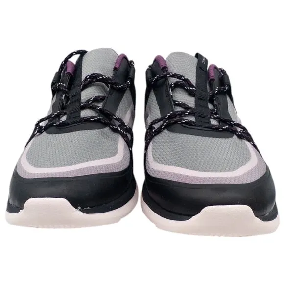 Vionic Women's Sneakers Austyn Black Purple Walking Comfort Shoes Size 8 Wide