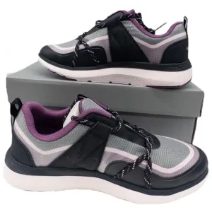 Vionic Women's Sneakers Austyn Black Purple Walking Comfort Shoes Size 8 Wide