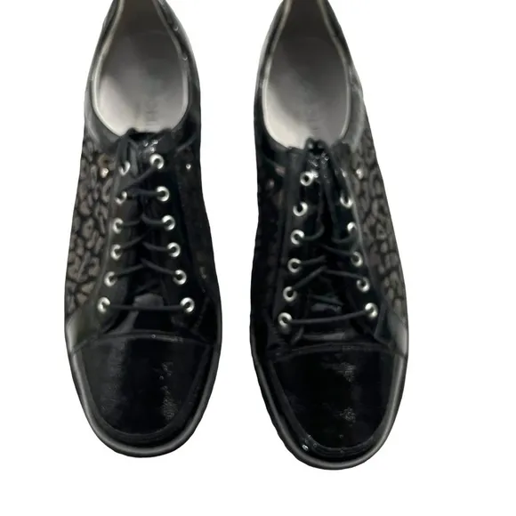 Waldläufer  NEW Henni Lace Up Leopard/Patent Shoe Women's Size UK 7.5 US 10
