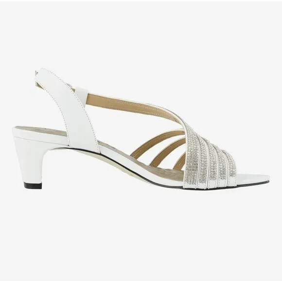 Walking Cradles Lettie White Women's Dress Shoes Size 6.5, Elegant &amp; Comfortable