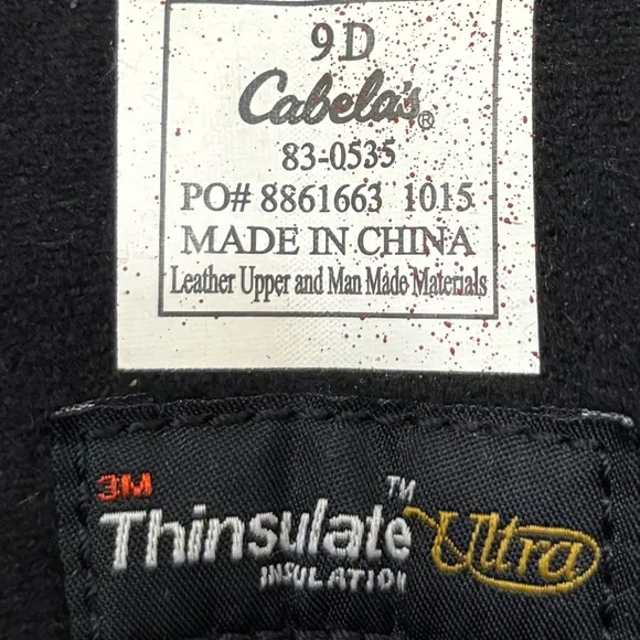 Waterproof Winter Boots Cabela’s Thinsulate Slip Resistant Snow Work Hiking