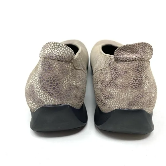 Wolky Ballet Beige Python Print shoes