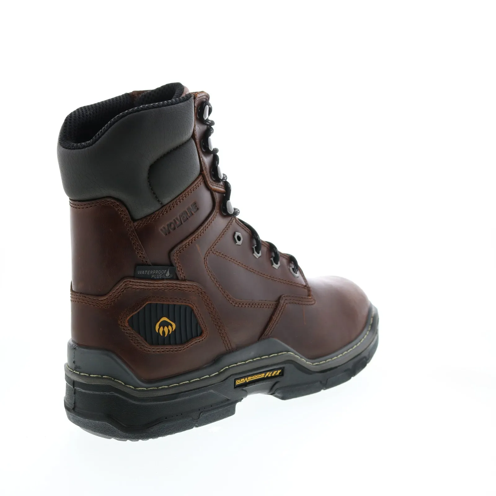 Wolverine Raider Durashocks WP Insulated 8" Mens Brown Wide Work Boots