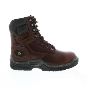 Wolverine Raider Durashocks WP Insulated 8" Mens Brown Wide Work Boots