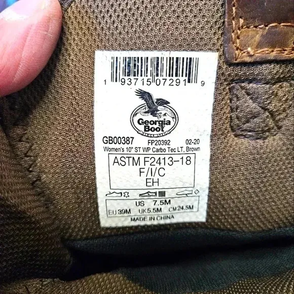 Woman's Georgia waterproof steel toed boots