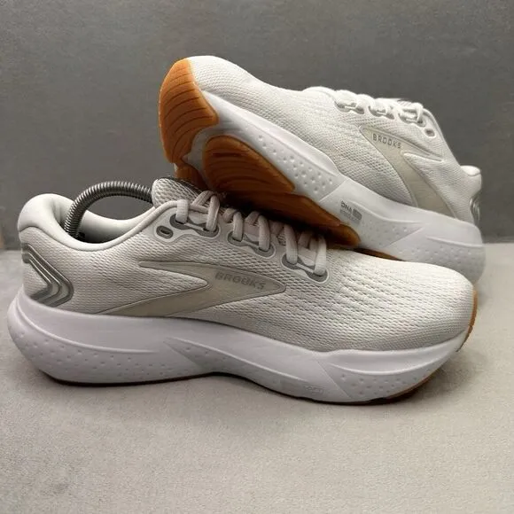 Womens 11.5 / Mens 10 (B) Brooks Glycerin 21 Shoes White/Silver Running Walking