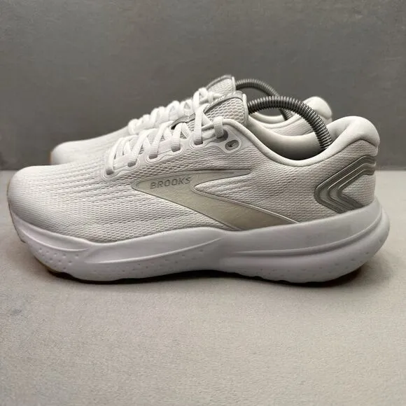 Womens 11.5 / Mens 10 (B) Brooks Glycerin 21 Shoes White/Silver Running Walking