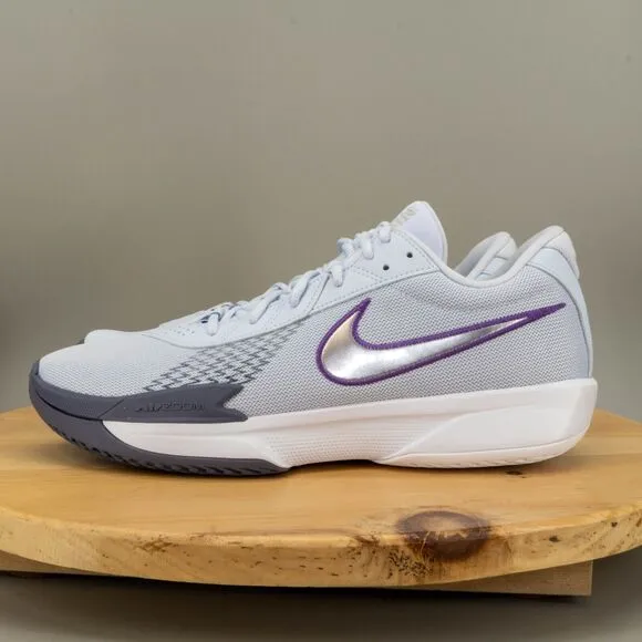 Womens 14 / Mens 12.5 Nike G.T. Cut Academy Shoes Grey Purple Basketball Sneaker