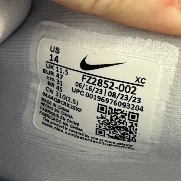 Womens 14 / Mens 12.5 Nike G.T. Cut Academy Shoes Grey Purple Basketball Sneaker