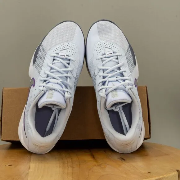 Womens 14 / Mens 12.5 Nike G.T. Cut Academy Shoes Grey Purple Basketball Sneaker