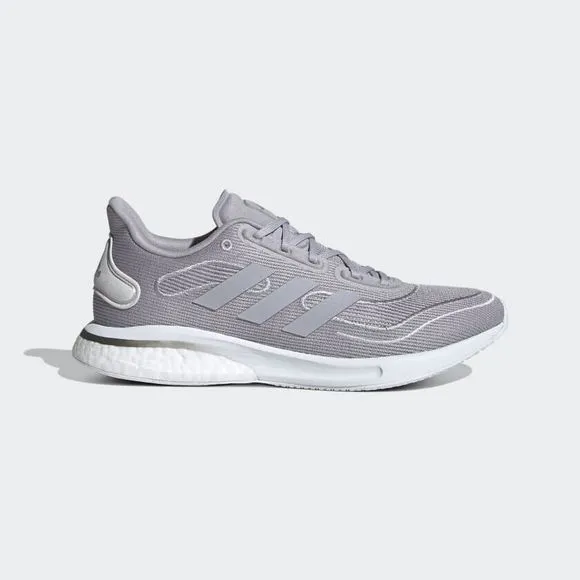 WOMEN'S adidas Supernova Boost Glory Gray/Silver Metallic FV6018 Running Shoes