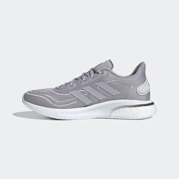 WOMEN'S adidas Supernova Boost Glory Gray/Silver Metallic FV6018 Running Shoes