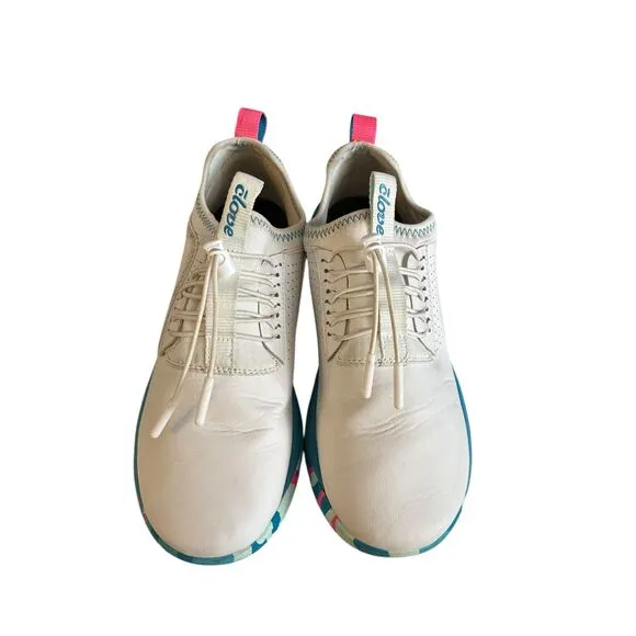 Women's Clove Classic Sneaker Size W8 White Nursing Healthcare Slip on