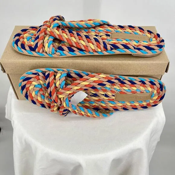 Women's New in Box Salt   Umber Sierra Rope Sandal Shoes Rainbow EU41/US10