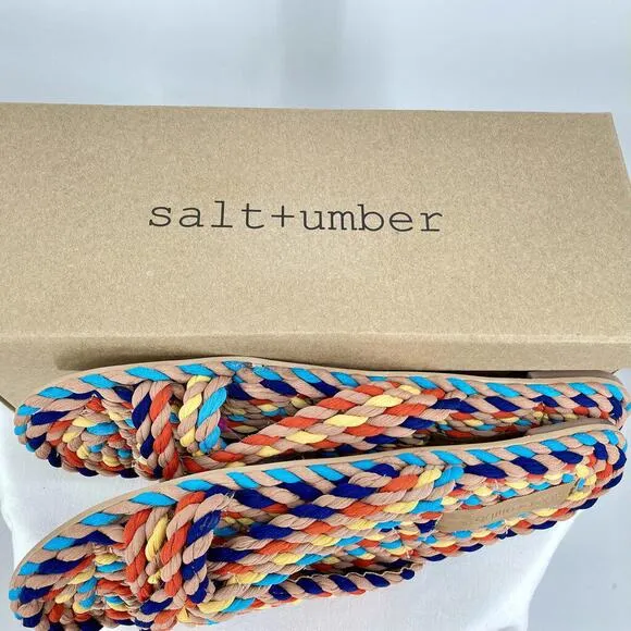 Women's New in Box Salt   Umber Sierra Rope Sandal Shoes Rainbow EU41/US10