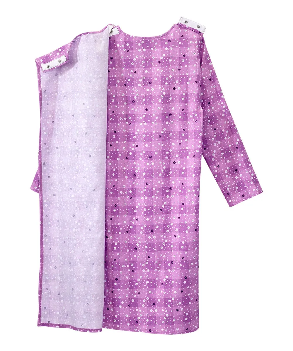 Women's No Peek Open Back Flannel Nightgown