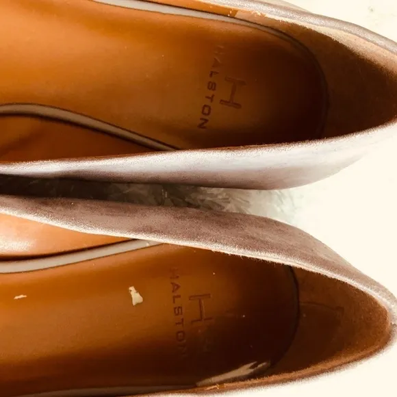 Women’s  short heels shoes  Gray/tan Pumps Shoes Halston