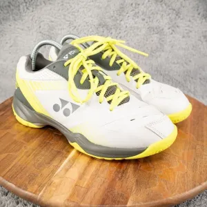 Yonex Badminton PIckleball Shoe Power Cushion 65Z Womens Size 9 (White/Lime)