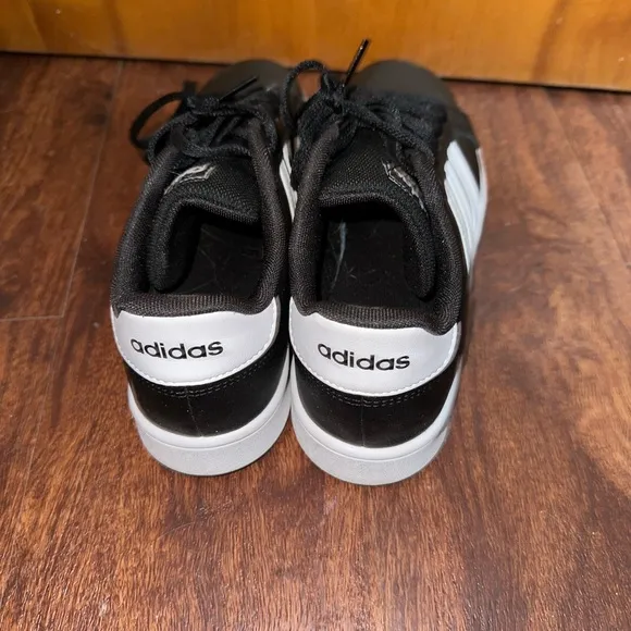 Youth Adidas Black Grand Court Shoes size 6