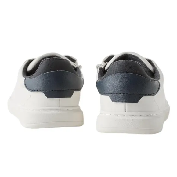 ZARA• Toddler White Lace Up Zipper Classic Sneaker Shoes