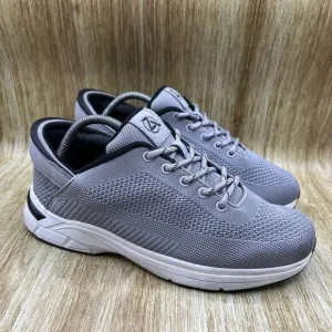 Zeba Handsfree Men's Size 9.5 Sneakers Grey White‎ Mesh Shoes Walking Comfort