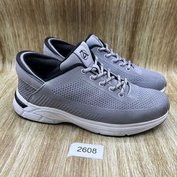 Zeba Handsfree Men's Size 9.5 Sneakers Grey White‎ Mesh Shoes Walking Comfort