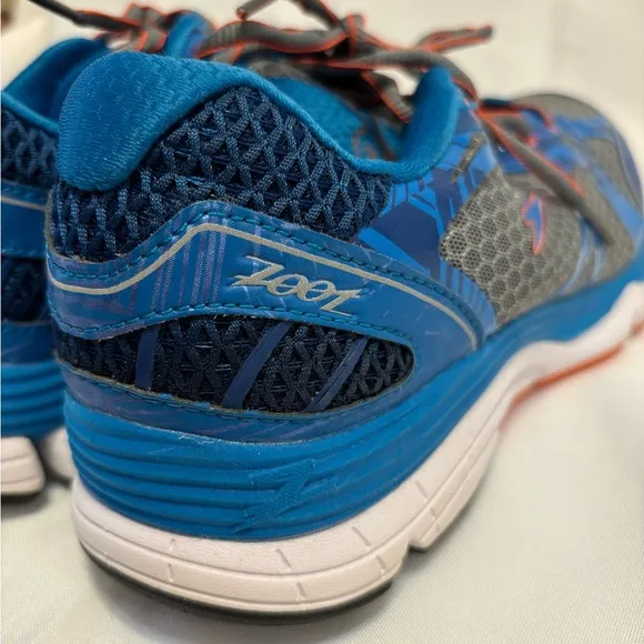 Zoot Sports Del Mar Running Blue Gray Black Orange New Shoes Sneakers Men Size 7
