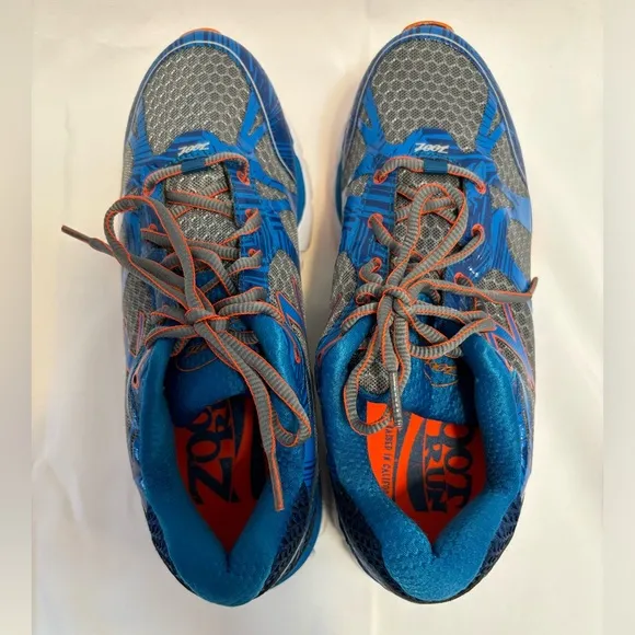 Zoot Sports Del Mar Running Blue Gray Black Orange New Shoes Sneakers Men Size 7